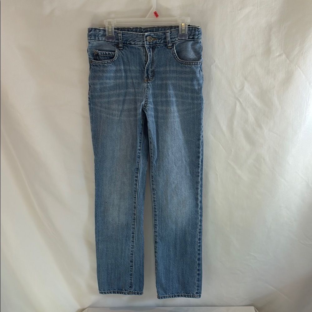 The Children's place set of two boys straight leg jeans dark & light wash Sz 12